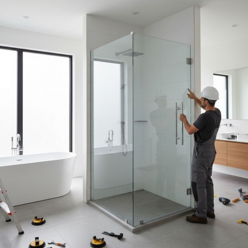 Glass Shower Door Installation in Longmont, CO